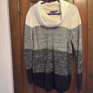Apt. 9 Multi Colored Cowl Neck Sweater